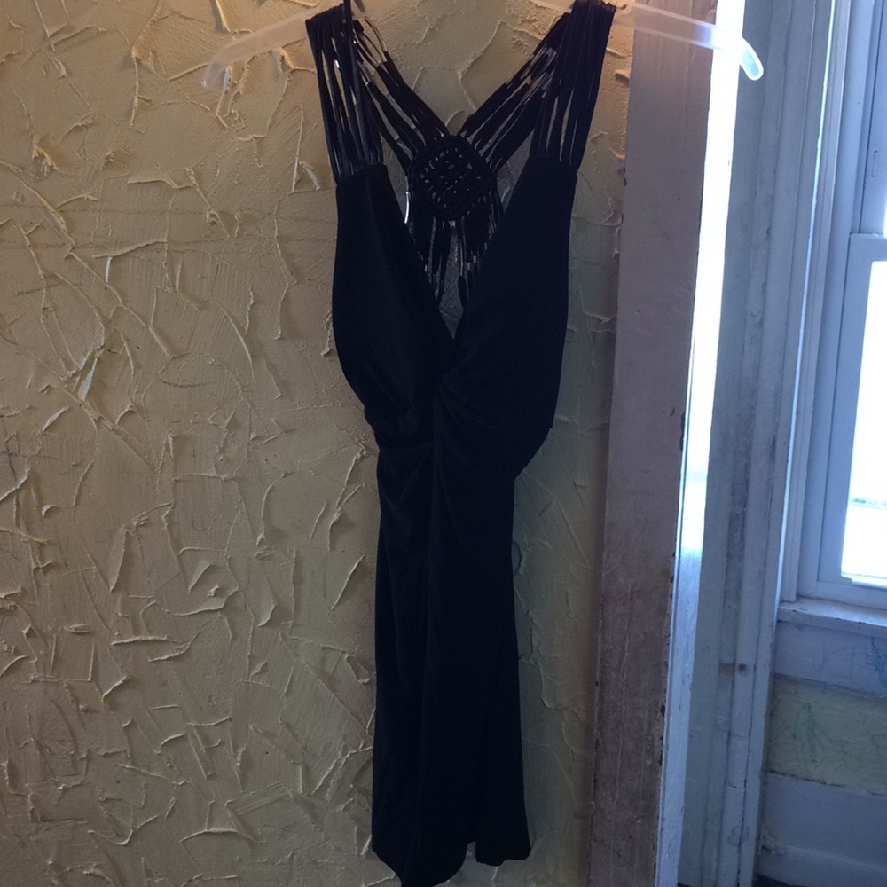 Black mini dress